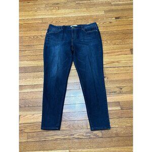 Democracy Womens Jegging Size 16 Blue Comfort Stretch Denim Skinny Ankle Jeans